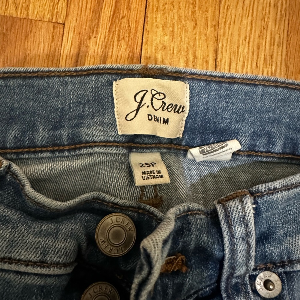 J crew jeans straight 25 petite
